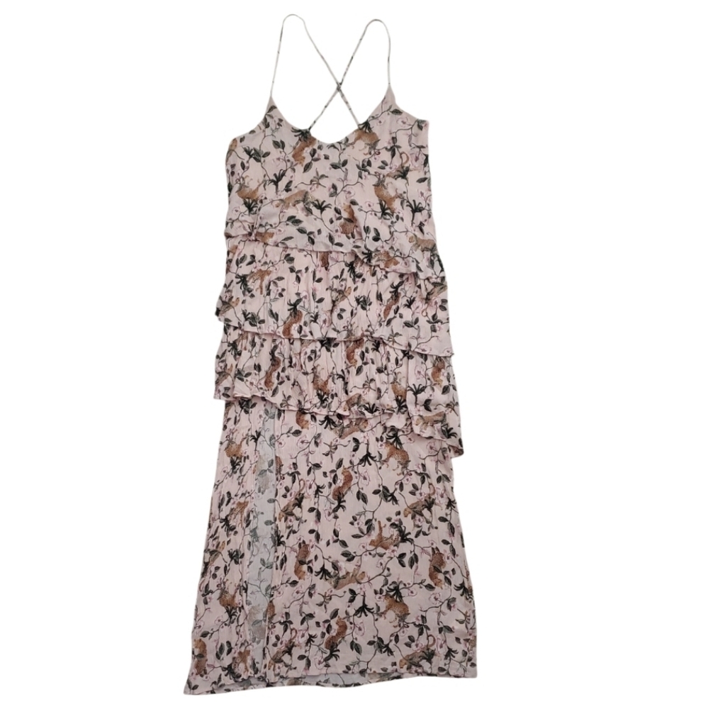 MINKPINK Asymmetrical Dress in Soft Pink Floral